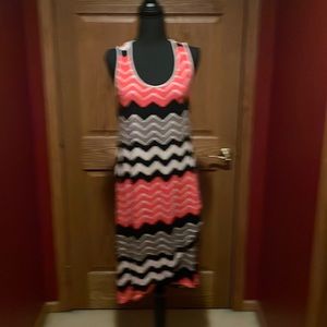 NEW DESIGN History Multicolored U-Neck Tank Dress